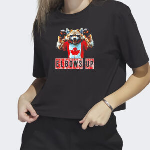 Canada Elbows Up Angry Wolverine Canadian Proud Graphic shirt