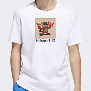 Canada Elbows Up T-Shirt, Canadian Pride Tee, Maple Leaf Shirt, Eh Shirt