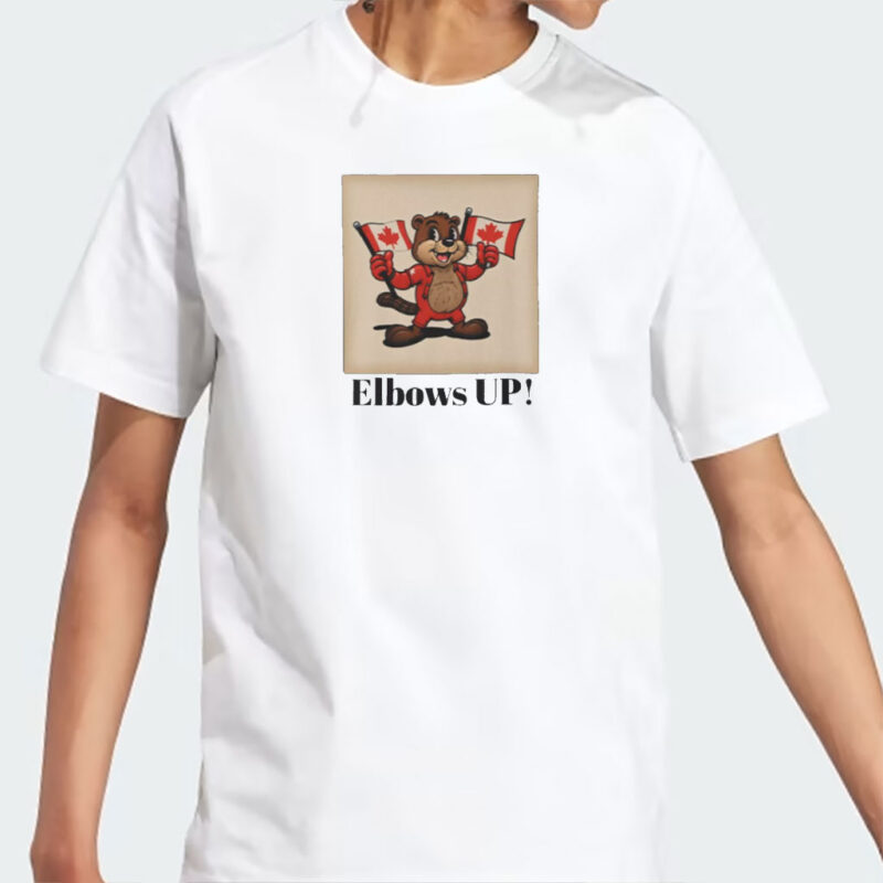 Canada Elbows Up T-Shirt, Canadian Pride Tee, Maple Leaf Shirt, Eh Shirt