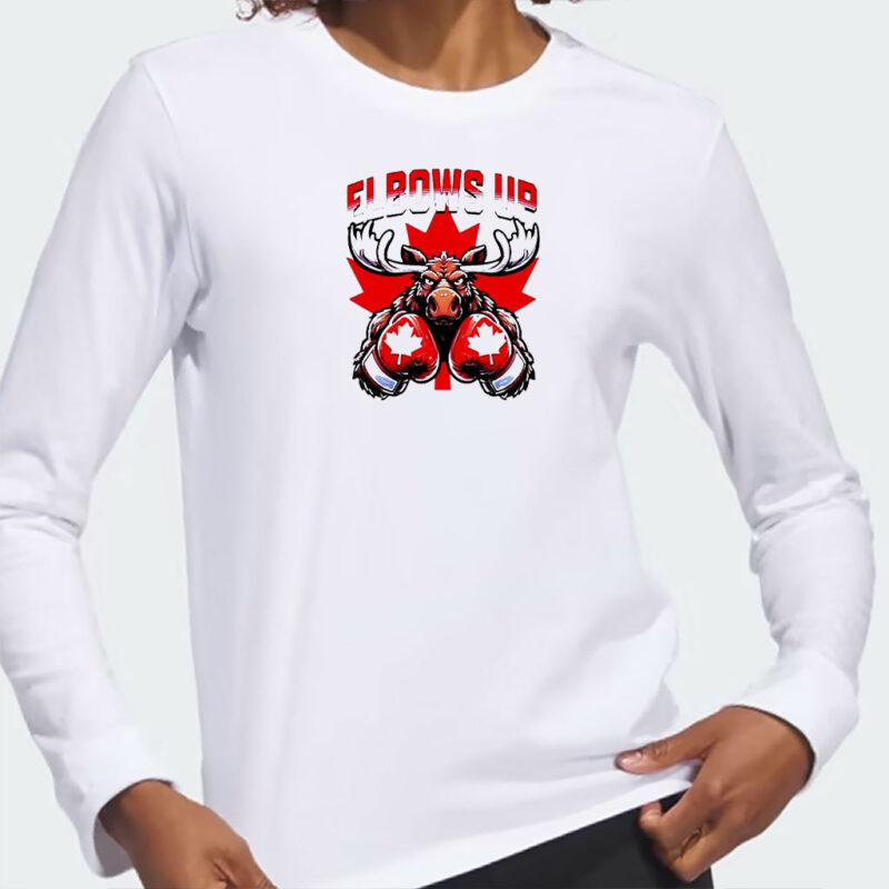 Canada Moose Boxing Elbows Up Boxing Deer T-shirt