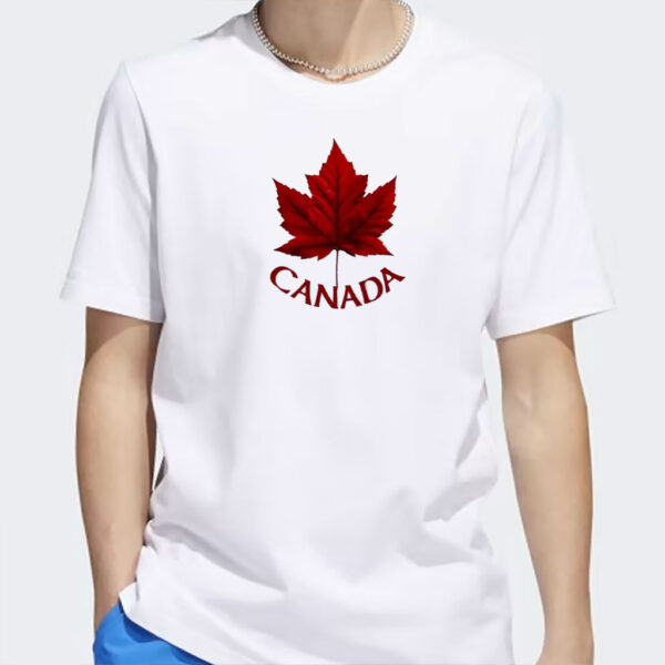 Canada Print Versatile Crew Neck Short Sleeve Shirt