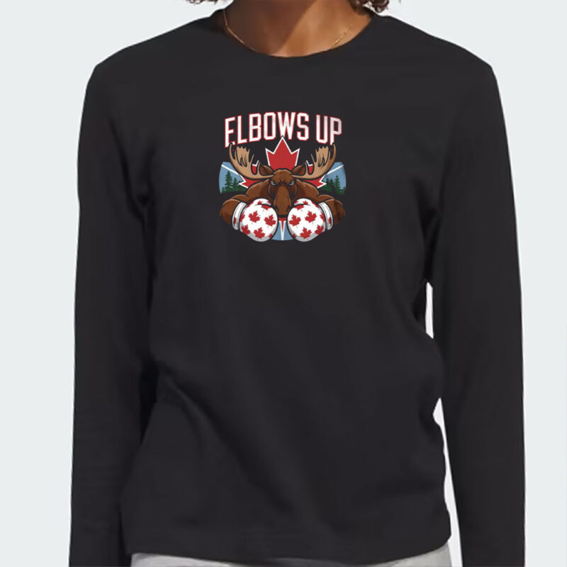Canadian Elbows Up Shirt, Anti Tariffs Graphic Design T-Shirt, Elbows Up Shirt