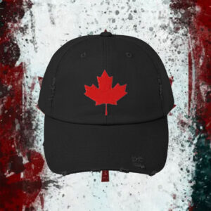 Canadian Leaf Embroidered Adjustable Hat, Canadian Flag Hat, Canada Hat, Canada Maple Leaf Hat