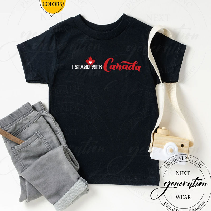 Comfort Colors I Stand with Canada T-Shirt, Canada Never 51st T-Shirts
