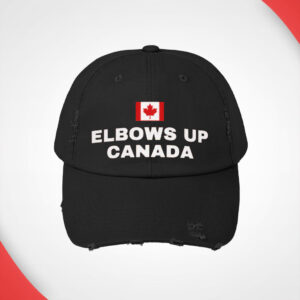 ELBOWS UP CANADA Baseball Hat, Canadian Patriotism, Canada Pride Cap