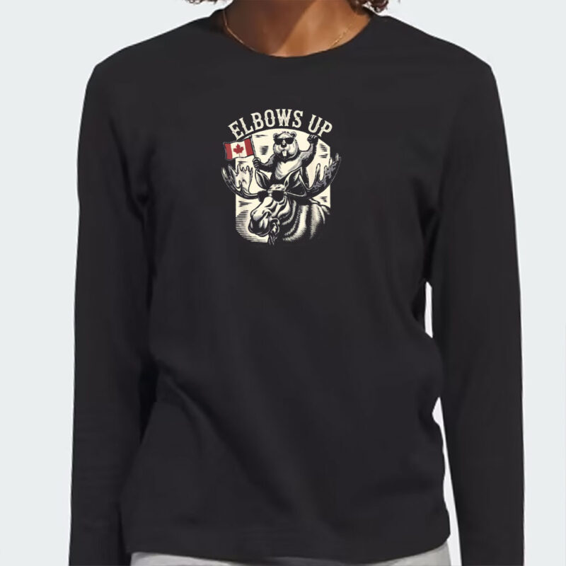 Elbows Up Canada, Canadian Hockey Culture , Proud Canadian Shirt