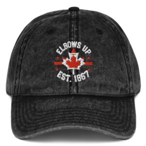 Elbows Up Canada EST 1867 Vintage Cap