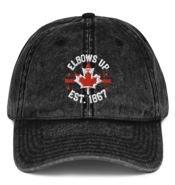 Elbows Up Canada EST 1867 Vintage Cap