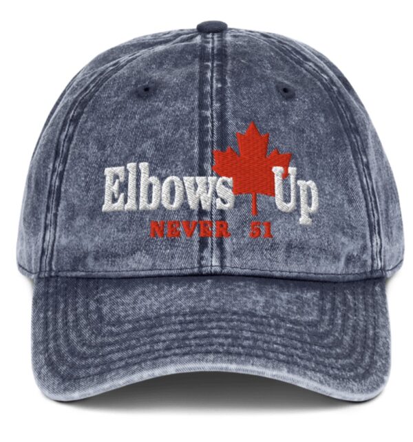 Elbows Up Canada Never 51 Vintage Cap