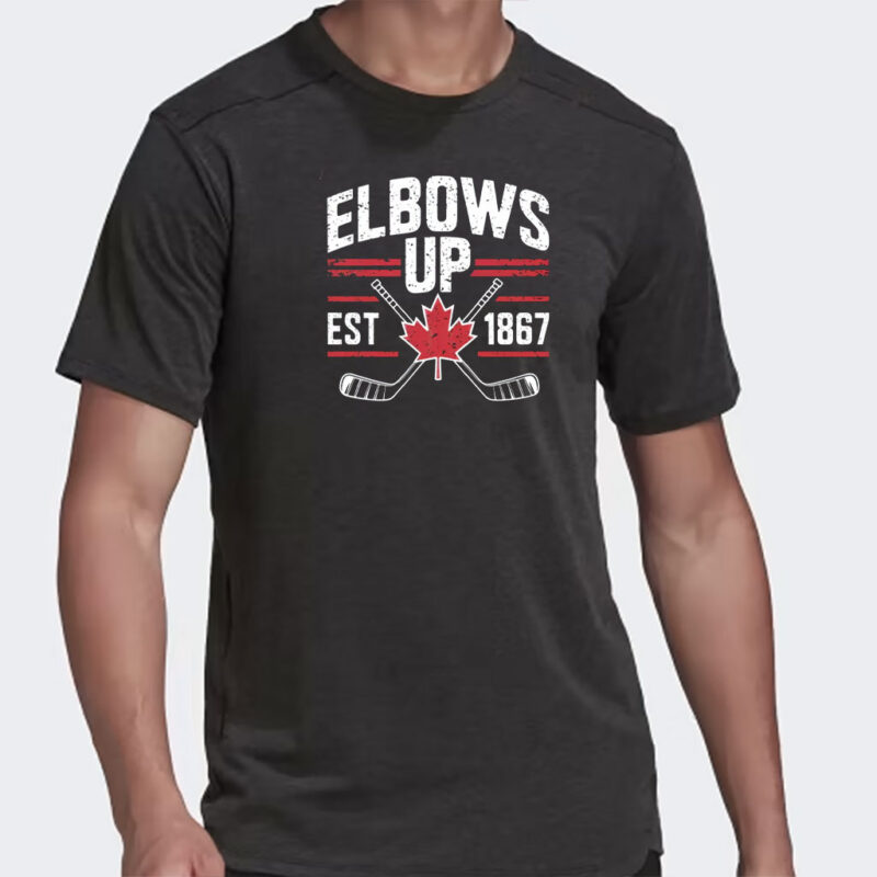 Elbows Up Canada Shirt, Canadian Pride T-Shirt,Gift for Canadians,ELBOWS UP EST 1867 Shirts