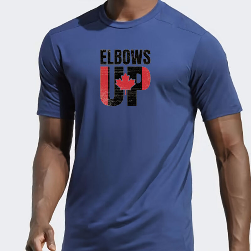 Elbows Up Canada Shirt, True North Strong and Free,Canadian Hockey Culture,Proud Canadian Shirt