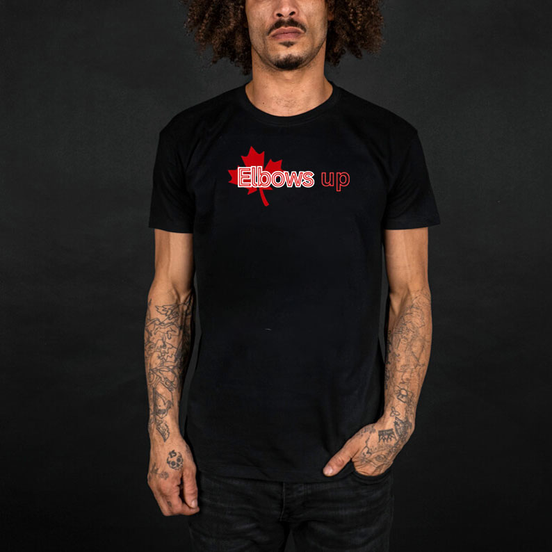 Elbows Up Canada Shirt – Maple Leaf T-Shirt, Canada Day Gift, Canadian Pride Shirt