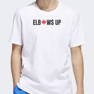Elbows Up Canada Strong T-Shirt, Support Made In Canada Proud Canadian Flag Shirt