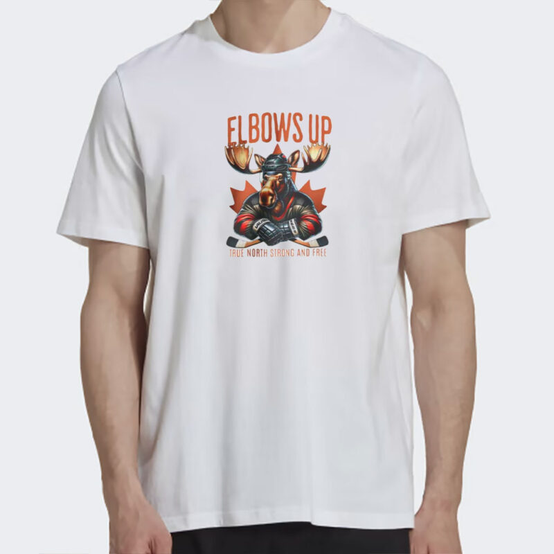 Elbows Up Canada T Shirt Moose Hockey Tee Shirt Canada Not For Sale Shirts