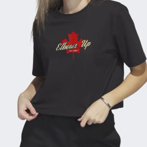 Elbows Up Canada True North Strong and Free Proud Canadian Retro T-Shirts