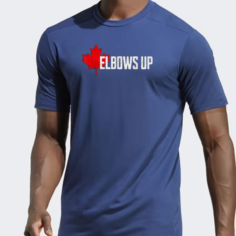 Elbows Up Canada True North Strong and Free Proud Canadian T-Shirt, ElbowsUp, Canada Tshirt