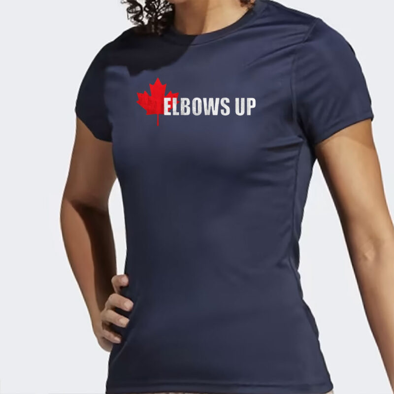 Elbows Up Canada Unisex T-shirt, Canadian Pride Tee, Maple Leaf Shirt