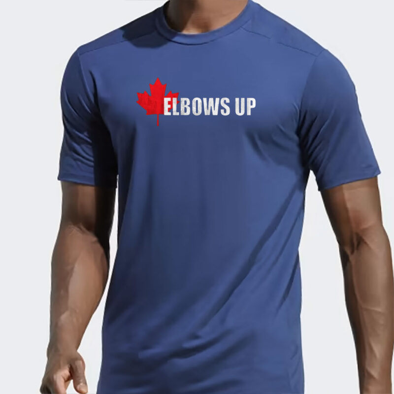 Elbows Up Canada Unisex T-shirt, Canadian Pride Tee, Maple Leaf Shirt