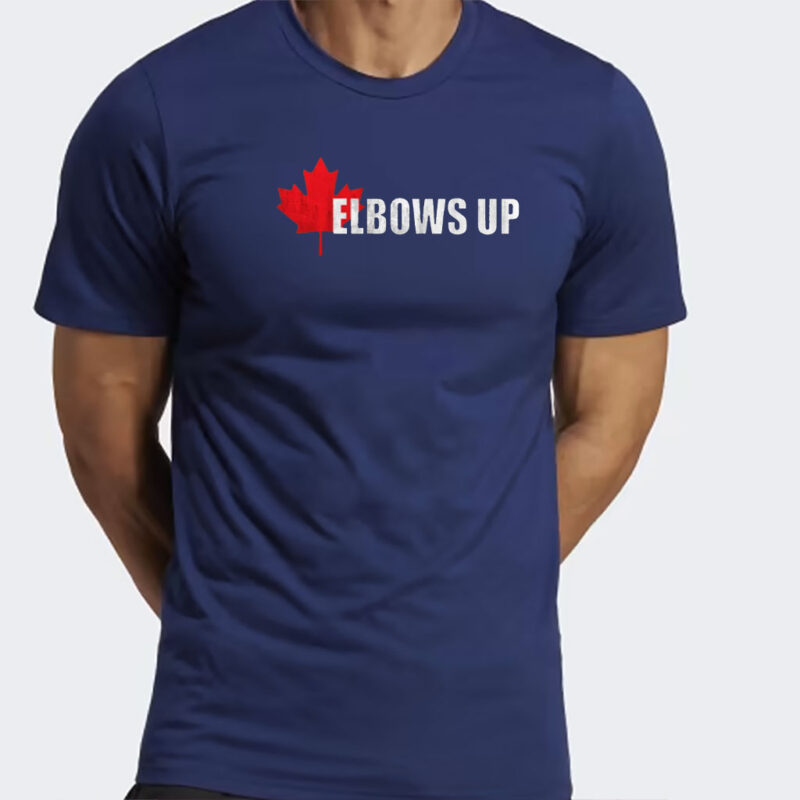 Elbows Up Canada Unisex T-shirt, Canadian Pride Tee, Maple Leaf Shirt