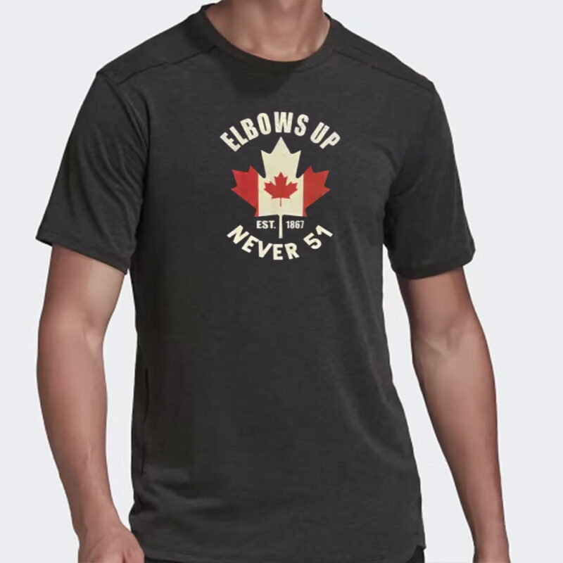 Elbows Up Est 1867, Never 51 Shirts