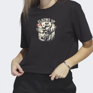 Elbows Up Funny Canada Beaver and Moose T-Shirt