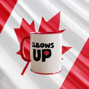Elbows Up Mug, 11oz Coffee Cup, Canadian