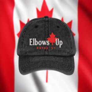 Elbows up Canada Cap, Maple Leaf Canada Hat