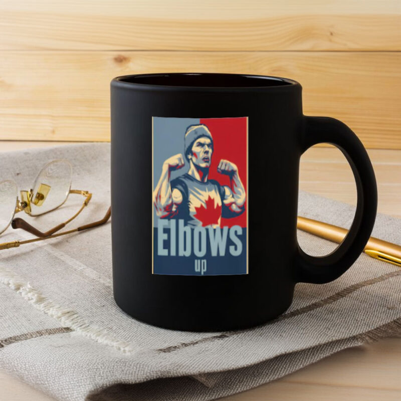 Elbows up Mug, Canada Mug, Gift for Fitness Enthusiasts Mug