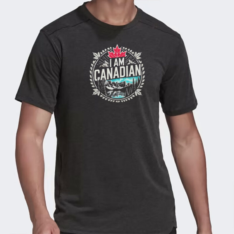 I Am Canadian Mountain Landscape Design T-Shirt
