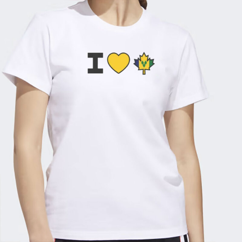 I Love Canada - Canadian Maple Leaf with Saint Vincent and the Grenadines Flag Shirt