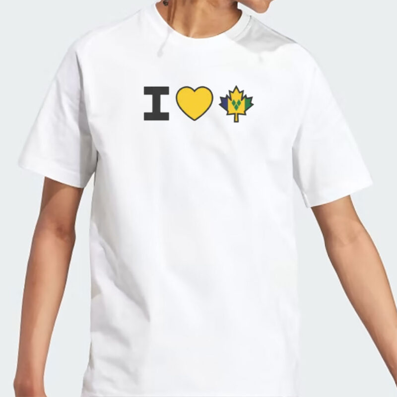 I Love Canada - Canadian Maple Leaf with Saint Vincent and the Grenadines Flag Shirt