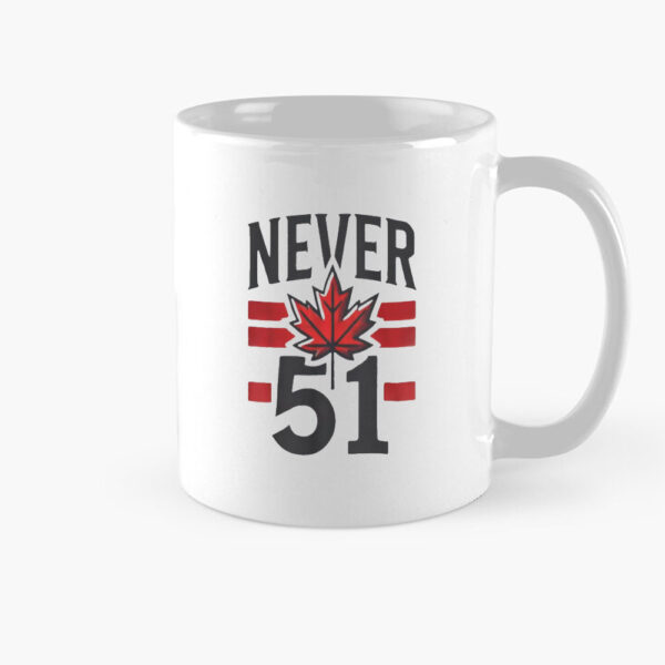 Never 51st State Canada Flag Canadian Mug