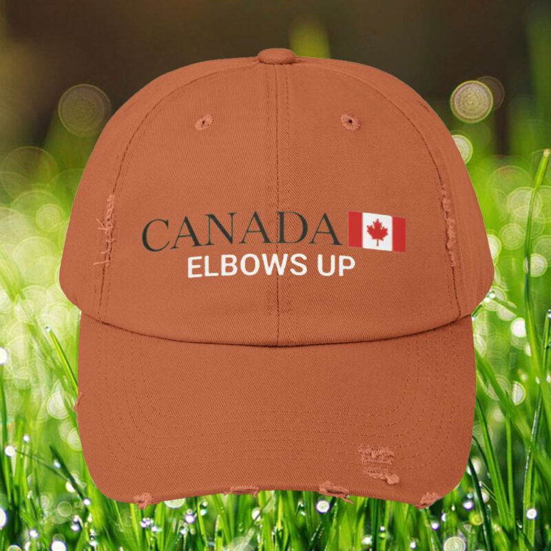 Patriotic Canada Elbows Up Low Profile Baseball Hat, Unique Canadian Flag Cap, Canada Not For Sale Hat