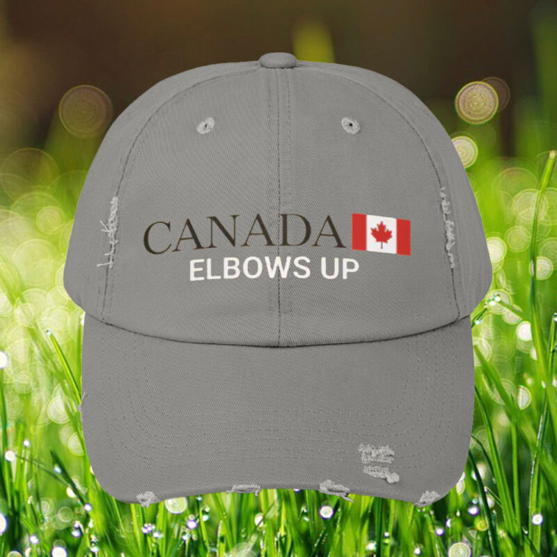 Patriotic Canada Elbows Up Low Profile Baseball Hat, Unique Canadian Flag Cap, Canada Not For Sale Hat