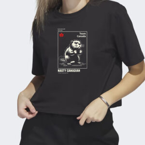 Team Canada Beaver Nasty Canadian T-Shirt, Elbows Up Canada, True North Strong and Free Shirt