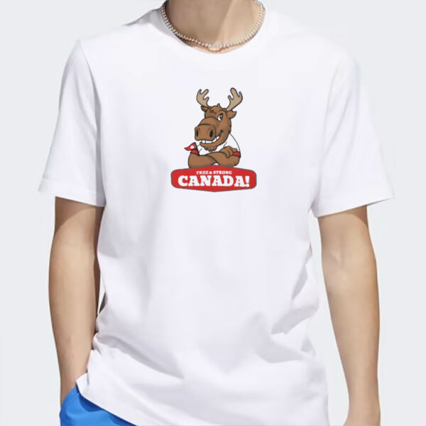 The Canadian moose representing free and strong Canada Shirt