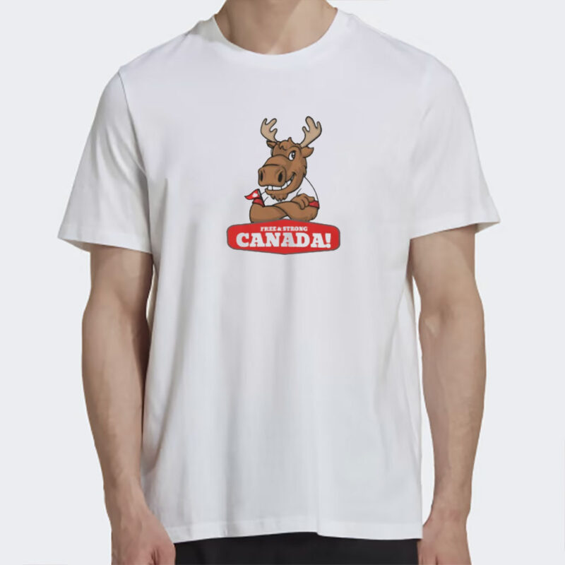 The Canadian moose representing free and strong Canada Shirt