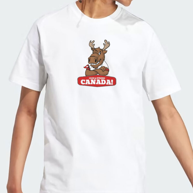 The Canadian moose representing free and strong Canada Shirt
