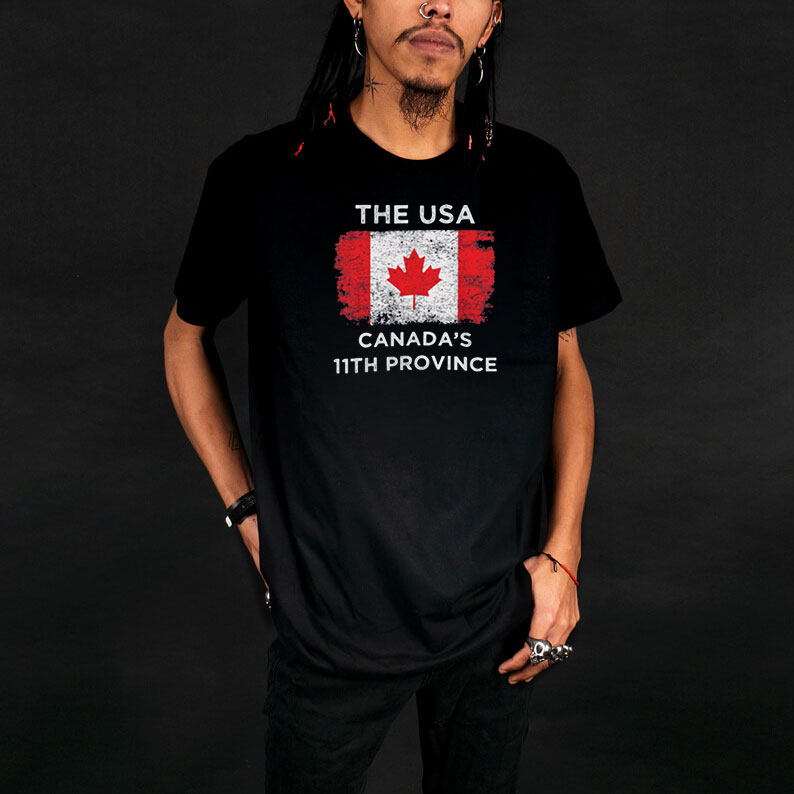 The USA Canada’s 11th Province, Canada Flag Shirt