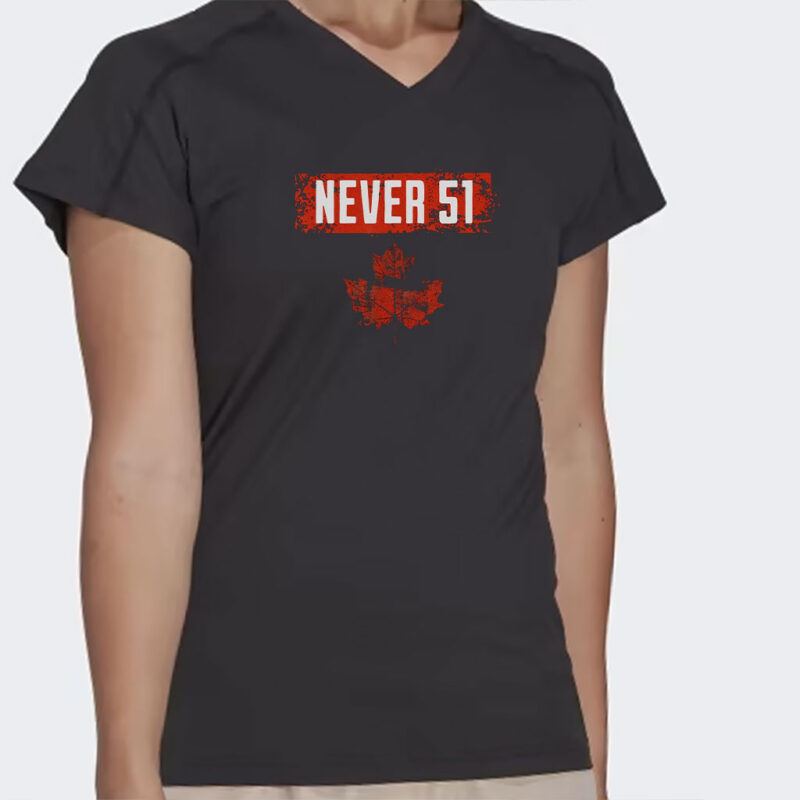 Vintage Never 51St State Canada Flag Shirt