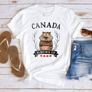 Elbows Up Canada, Beaver Canada, Tariff War Protest 2025 T-Shirt