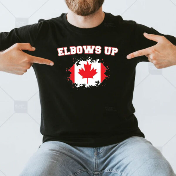 Elbows Up Canada T-Shirt, Support Canada Shirts