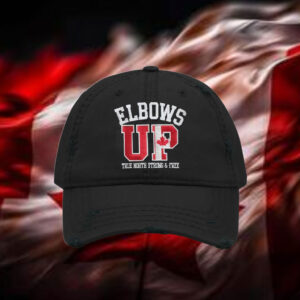 Embroidered Canada Elbows Up, Maple Leaf Embroidered Hat