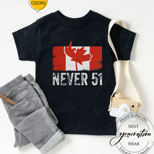Official Never 51 Canada Is Not for Sale T-Shirt