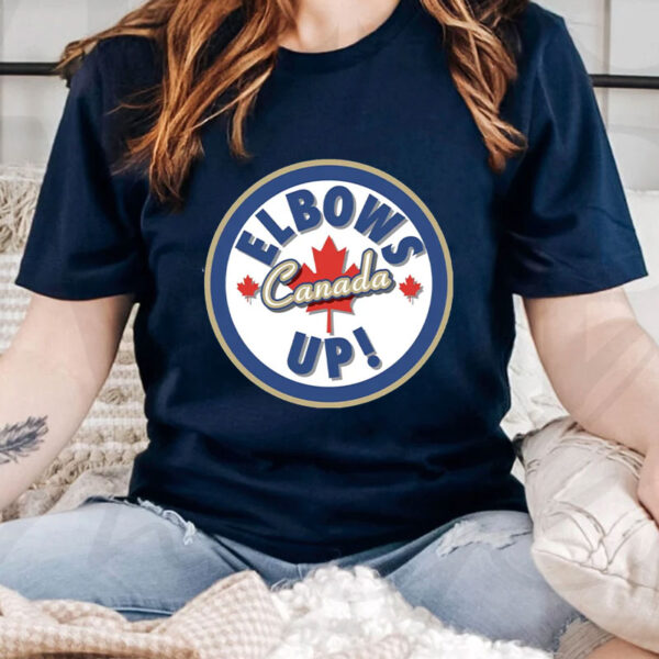 Elbows Up Canada, Style of Hockey Night in Canada T-Shirt